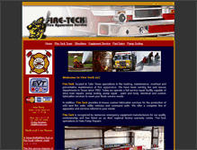 Tablet Screenshot of fire-teck.com